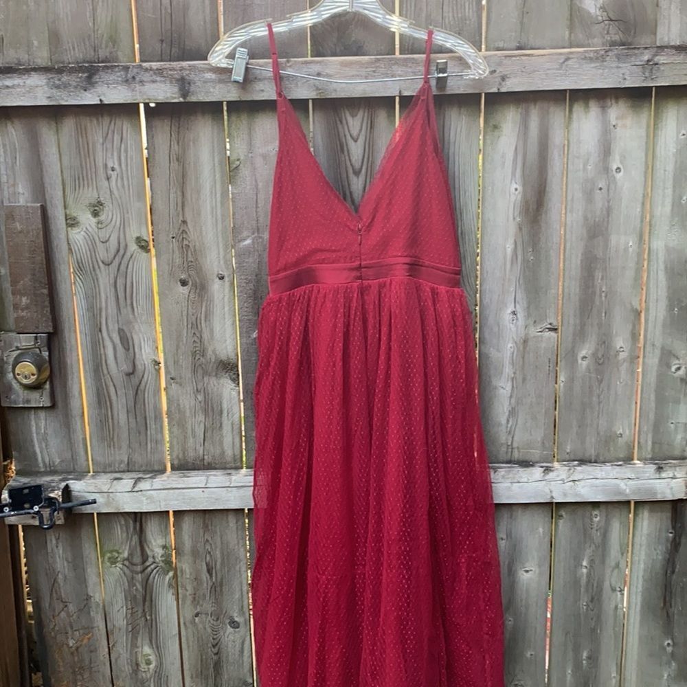 Express red evening dress sz. M - Picture 4 of 5